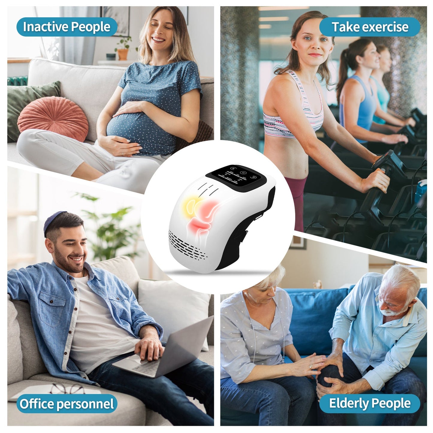 Smart Knee Massager – Heat, Vibration & Air Therapy