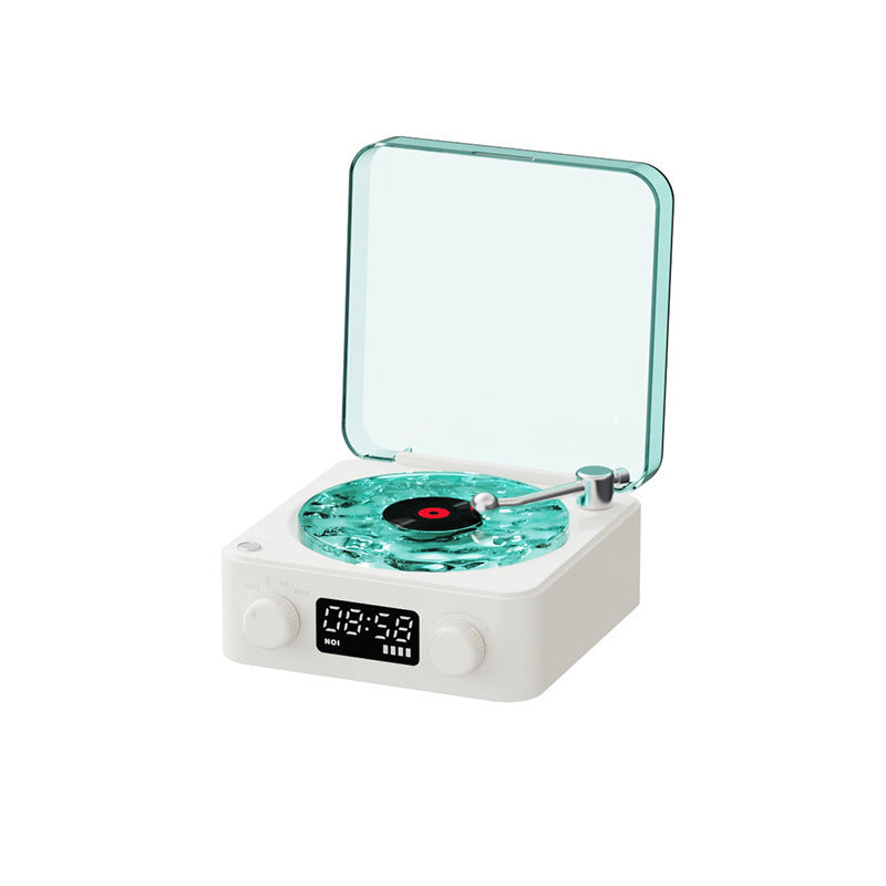 Retro Bluetooth Turntable Speaker – Vinyl-Style Vibes