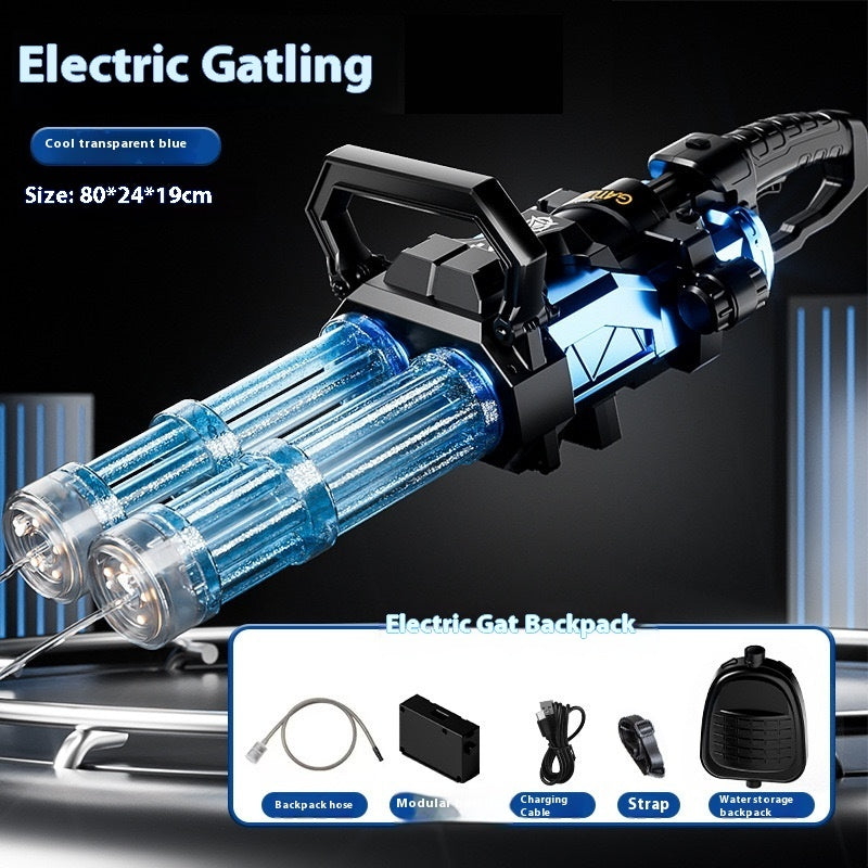 Electric Gatling Water Blaster – 3-Barrel Power Soaker