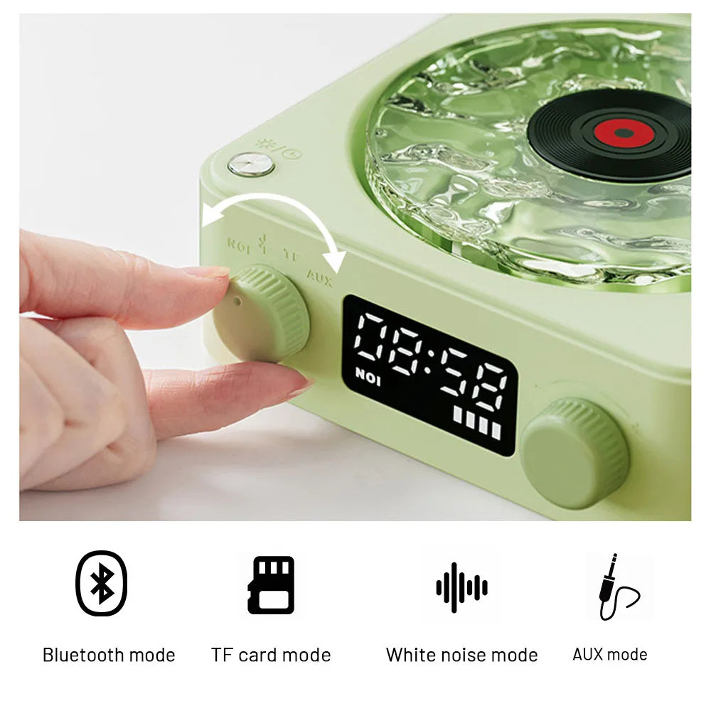 Retro Bluetooth Turntable Speaker – Vinyl-Style Vibes