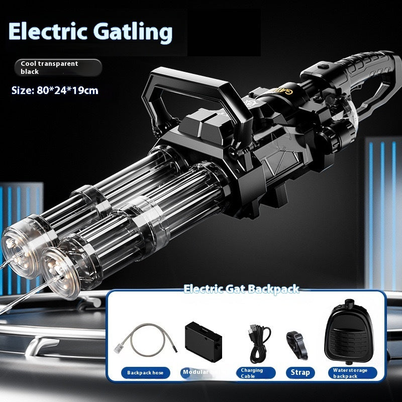 Electric Gatling Water Blaster – 3-Barrel Power Soaker