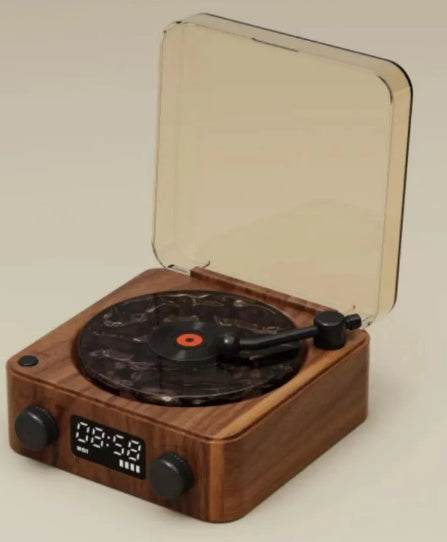 Retro Bluetooth Turntable Speaker – Vinyl-Style Vibes