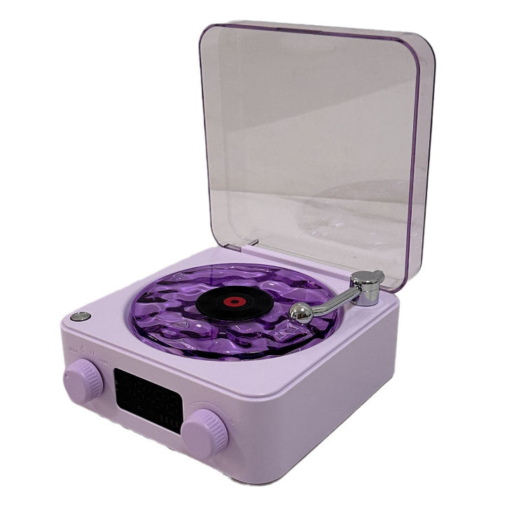 Retro Bluetooth Turntable Speaker – Vinyl-Style Vibes