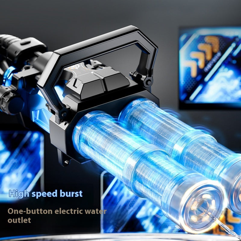 Electric Gatling Water Blaster – 3-Barrel Power Soaker