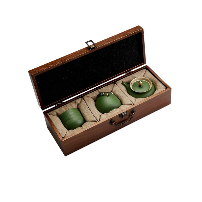 Ceramic Kung Fu Tea Set – Elegant Gift for Guests & Clients
