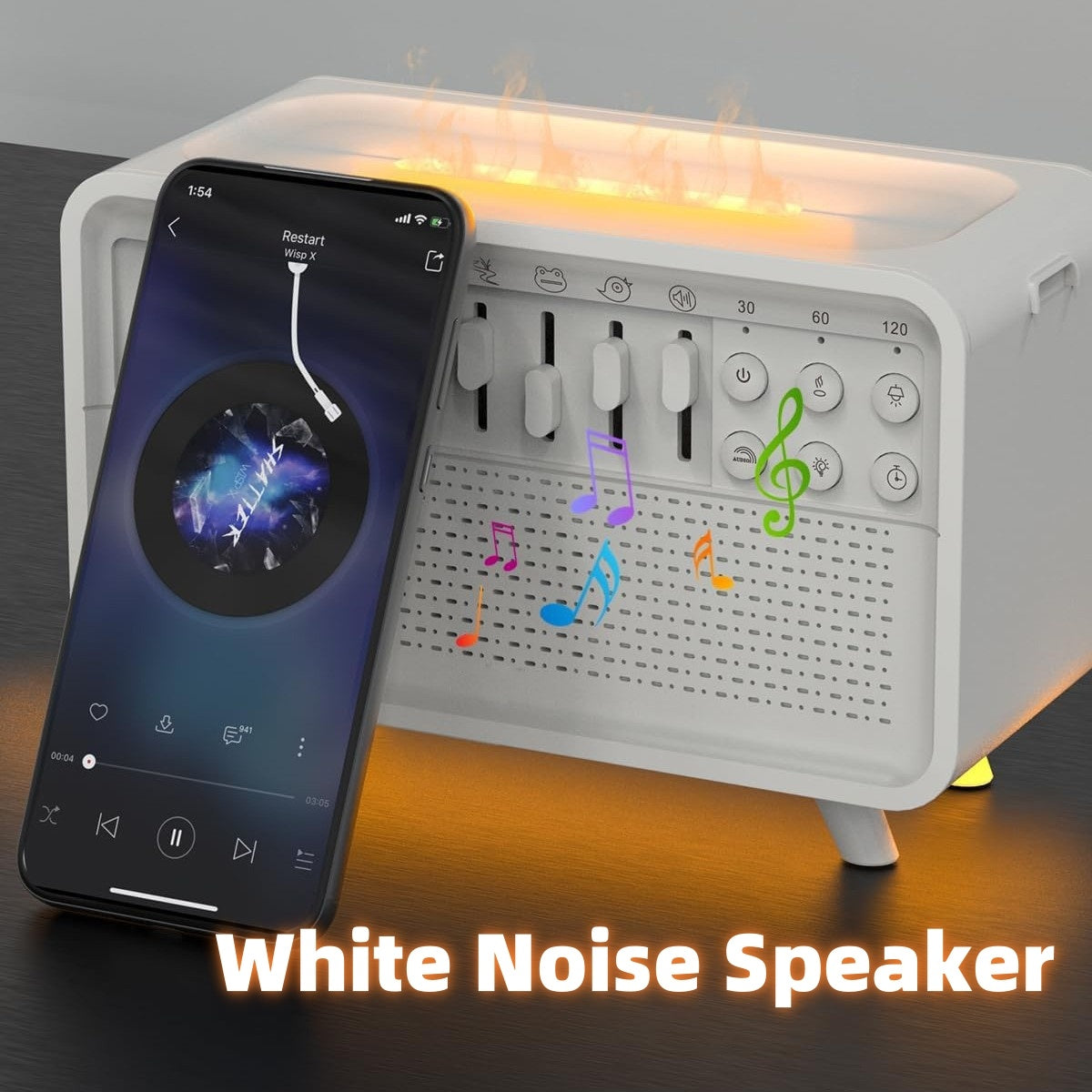 3-in-1 Sleep Machine – Speaker, Light & Humidifier Combo