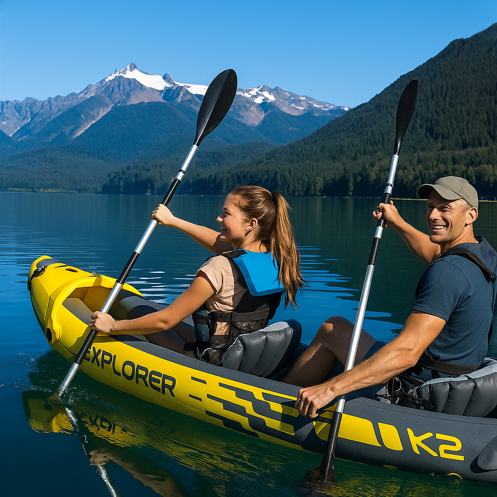 Explorer K2 Inflatable Kayak Set (2-Person)
