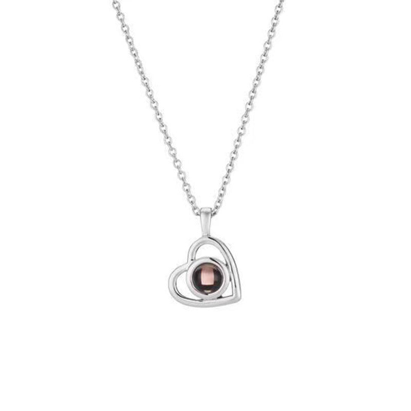 “I Love You” Projection Necklace – 100 Languages Nano Gift