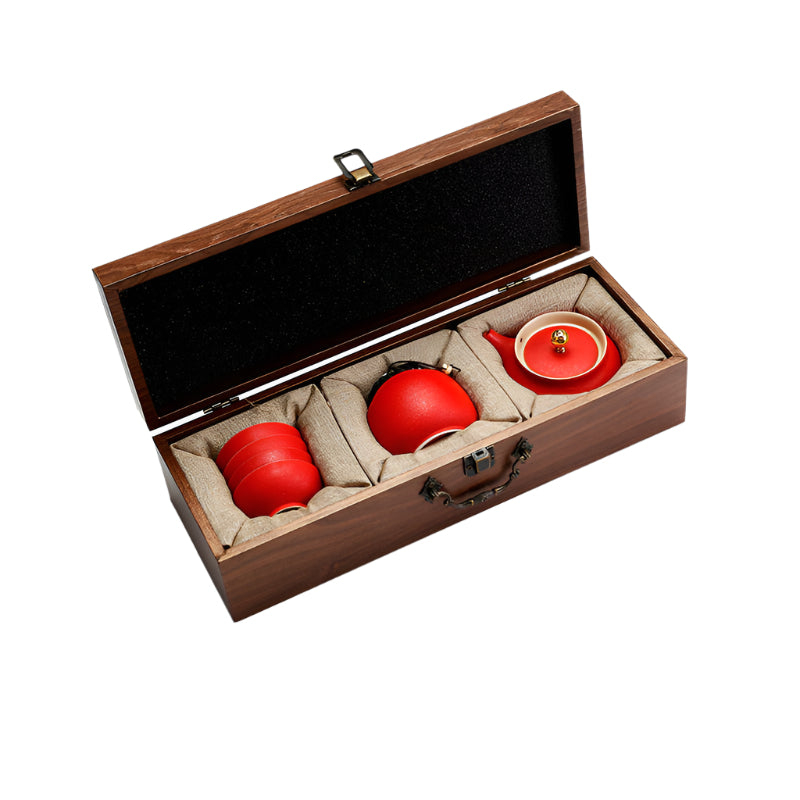 Ceramic Kung Fu Tea Set – Elegant Gift for Guests & Clients