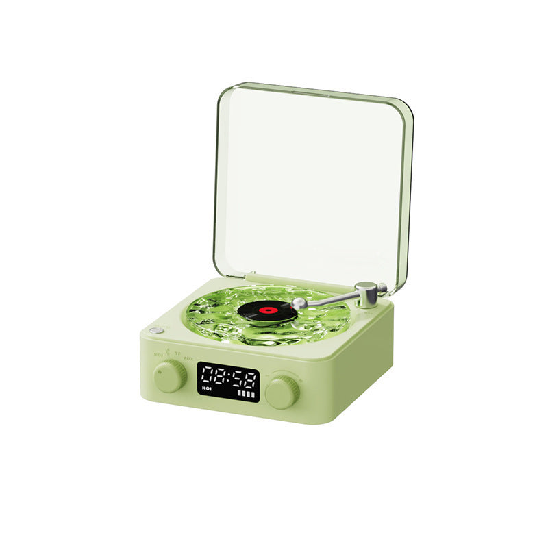 Retro Bluetooth Turntable Speaker – Vinyl-Style Vibes