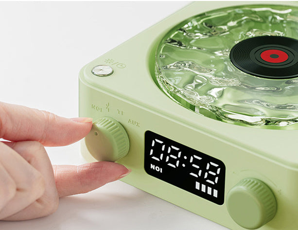 Retro Bluetooth Turntable Speaker – Vinyl-Style Vibes