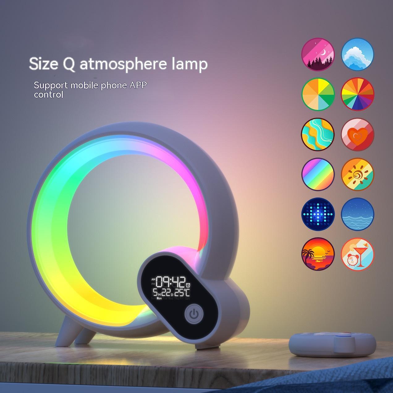 RGB Halo Alarm Clock with Sunrise Light & LED Display