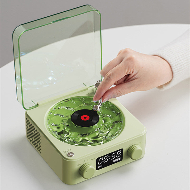 Retro Bluetooth Turntable Speaker – Vinyl-Style Vibes
