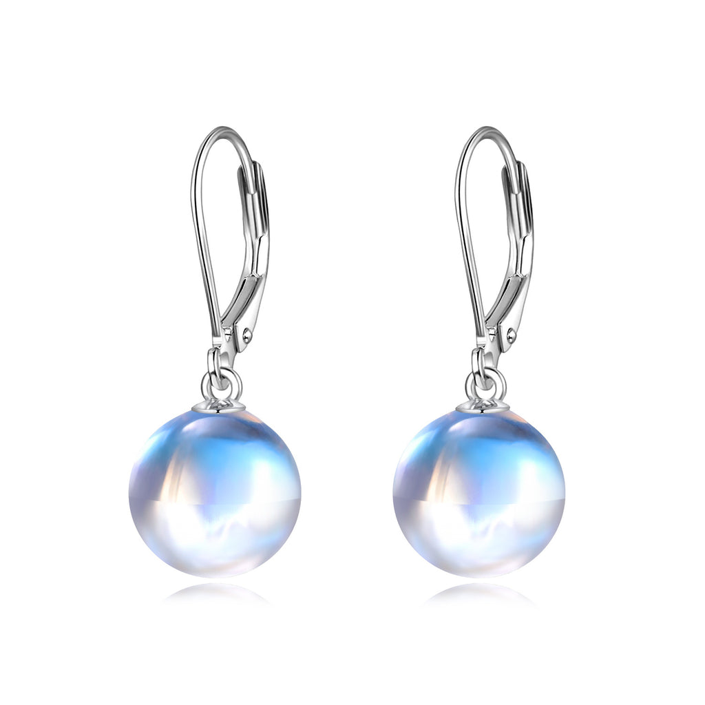 Moonlit Elegance – Moonstone Drop Earrings