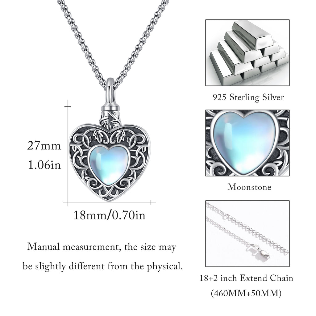 Love Never Fades – Heart Urn Necklace