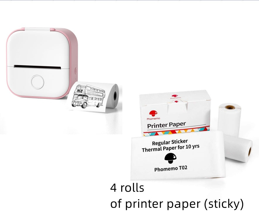 Mini Bluetooth Label Printer – Inkless, Portable & Fun