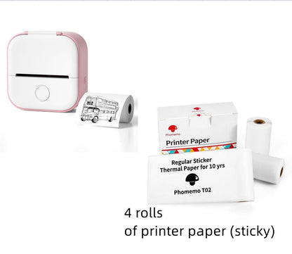 Mini Bluetooth Label Printer – Inkless, Portable & Fun