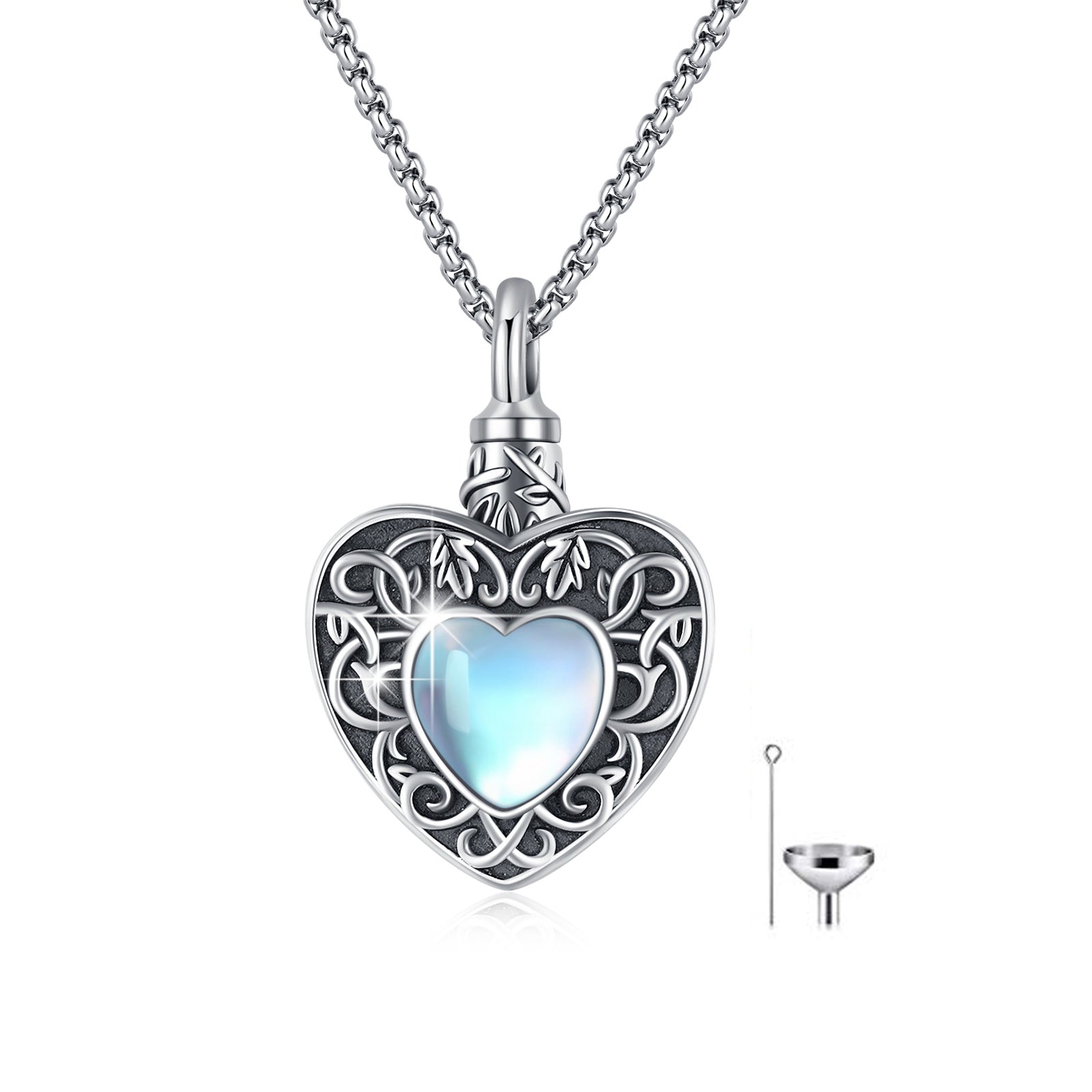 Love Never Fades – Heart Urn Necklace