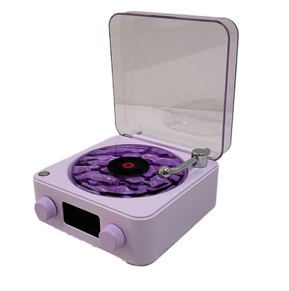 Retro Bluetooth Turntable Speaker – Vinyl-Style Vibes