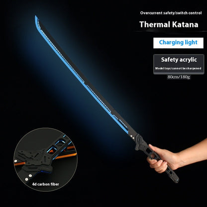 Thermal Energy Samurai Sword – Glowing Display Toy Sword