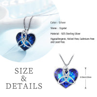 Eternal Bond – Celtic Knot Heart Necklace