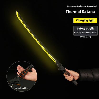 Thermal Energy Samurai Sword – Glowing Display Toy Sword