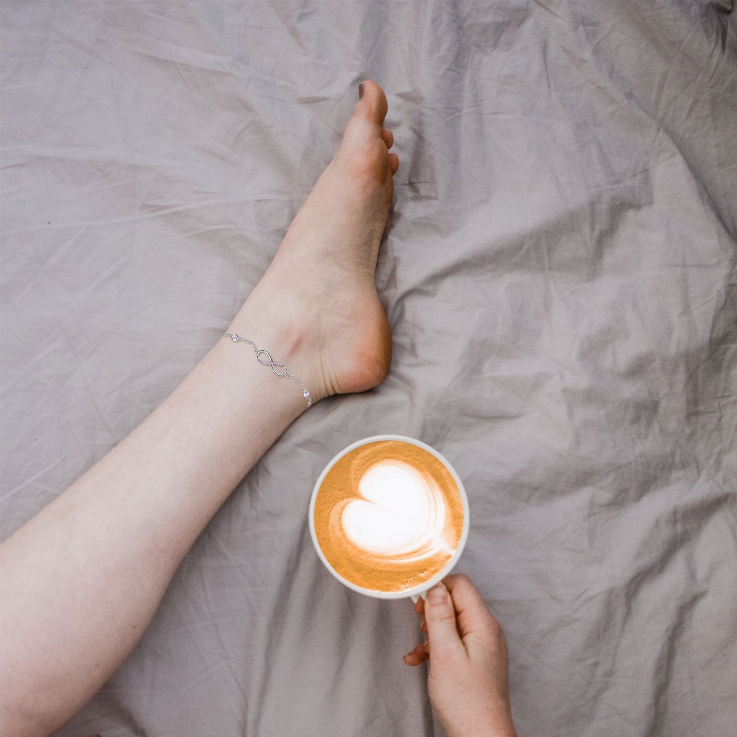 Endless Love – Infinity Heart Anklet