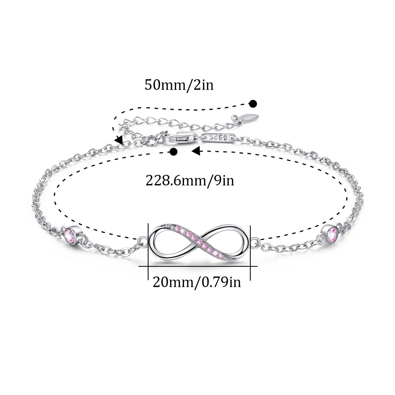Endless Love – Infinity Heart Anklet
