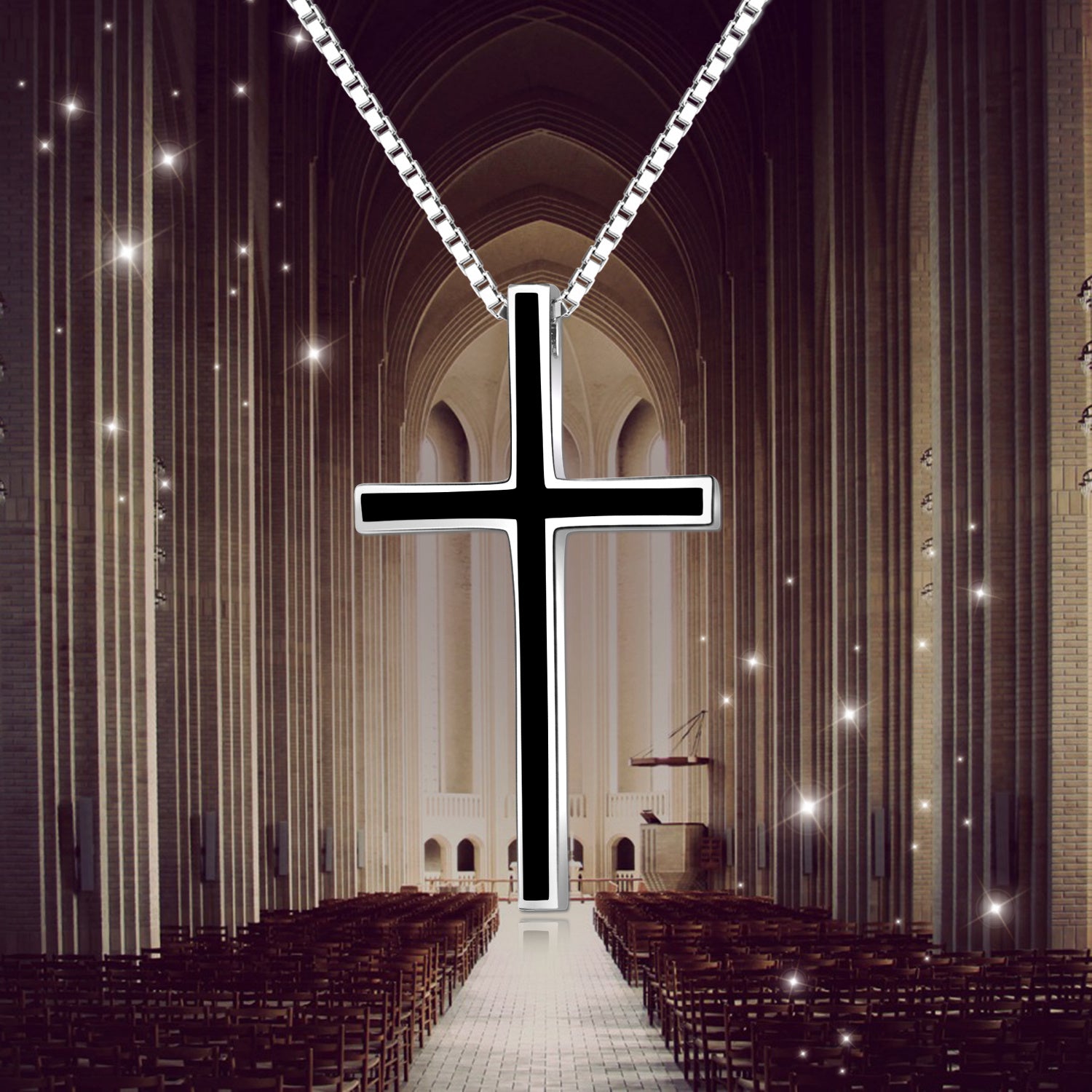 Strength in Faith – Sterling Silver Cross