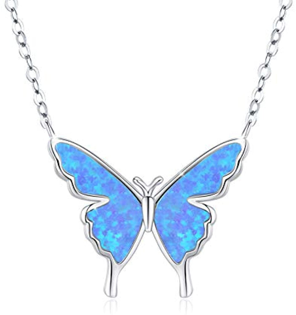 Spread Your Wings – Opal Butterfly Necklace