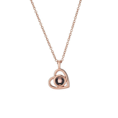 “I Love You” Projection Necklace – 100 Languages Nano Gift