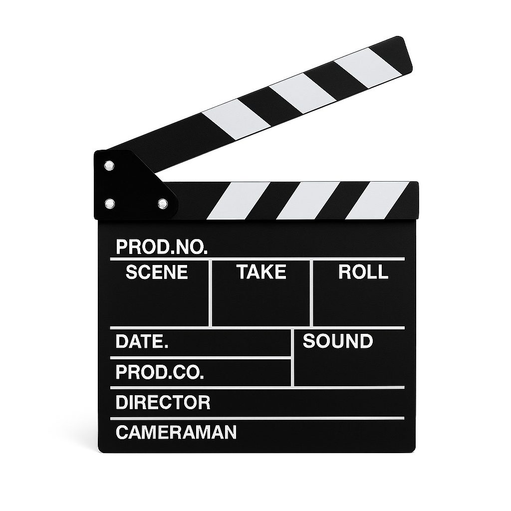 Lights, Camera, Action – Mini Clapperboard