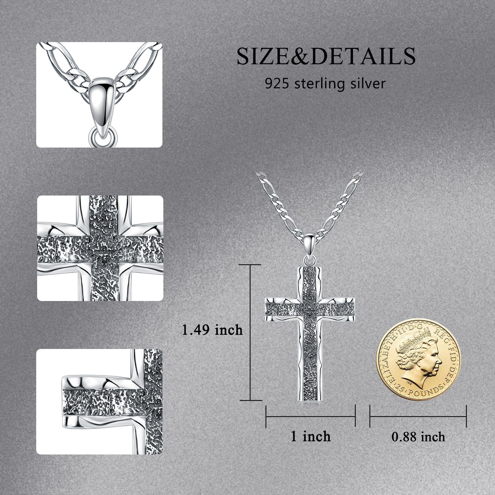 Walk in Faith – Sterling Silver Cross