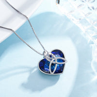 Eternal Bond – Celtic Knot Heart Necklace