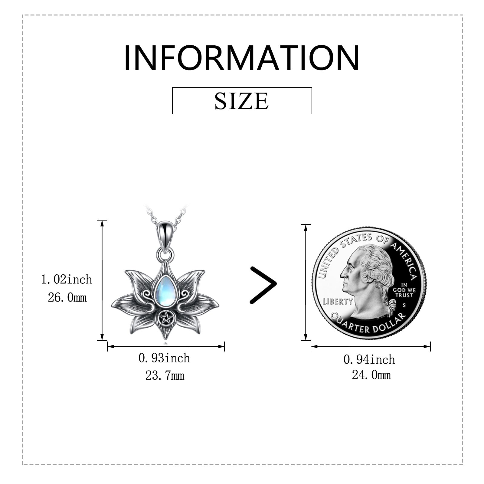 Bloom with Grace – Lotus Moonstone Necklace