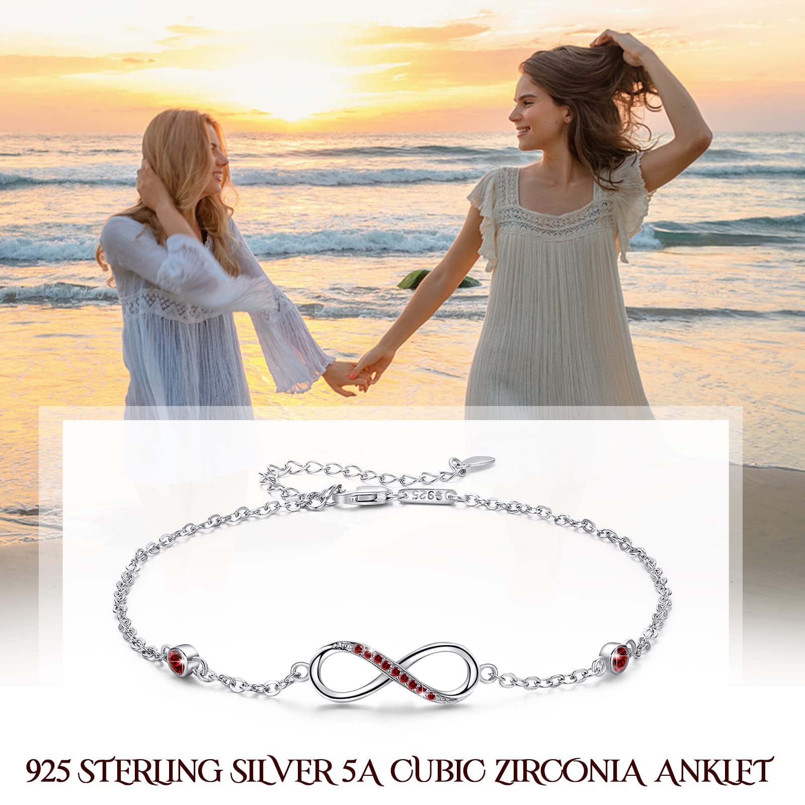 Endless Love – Infinity Heart Anklet